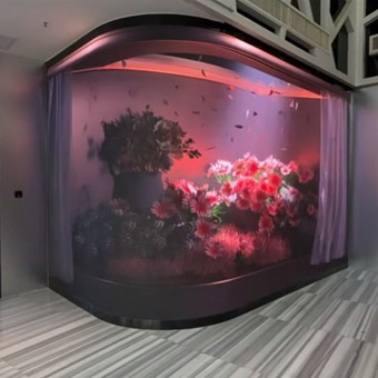 Painéis de LED 3D para ambientes internos