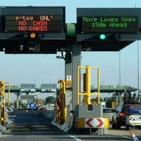 LED-Mautstationen für Autobahnschilder