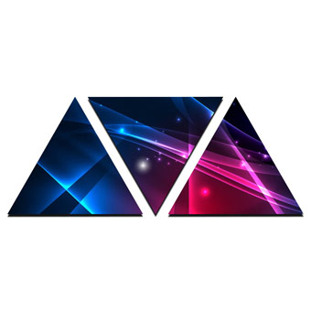 Pantalla LED flexible para exteriores Pantalla triangular para exteriores
