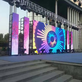 Pantallas LED flexibles para exteriores Escenario exterior