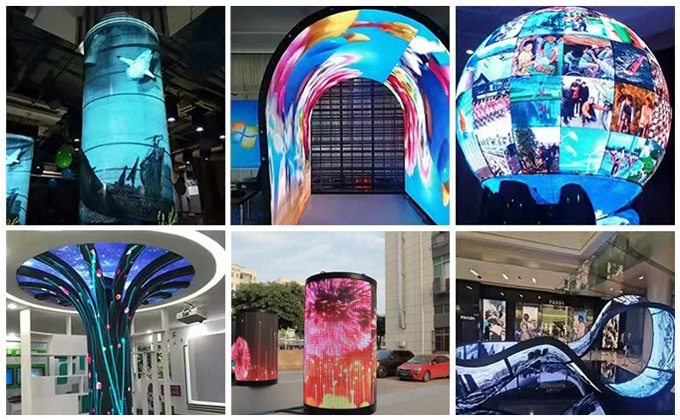Pantalla LED de forma
