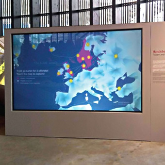 Kleine LED-Bildschirme für Museen