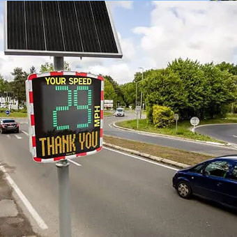 Solar-Verkehrszeichen