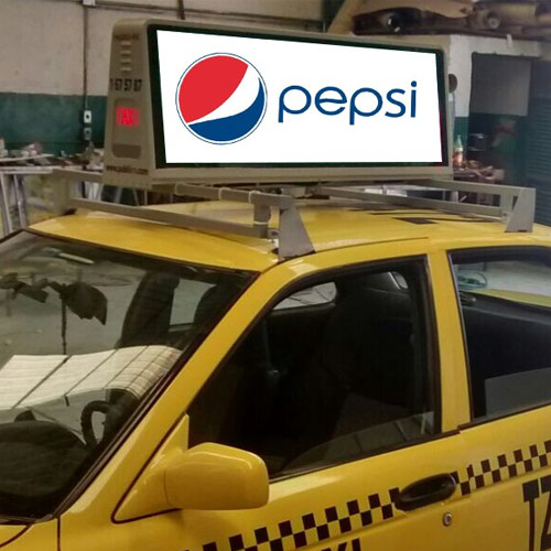 Pantallas LED para taxis PEPSI