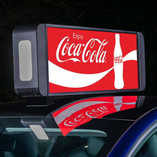 Presentación del caso de la publicidad con pantalla LED para taxis