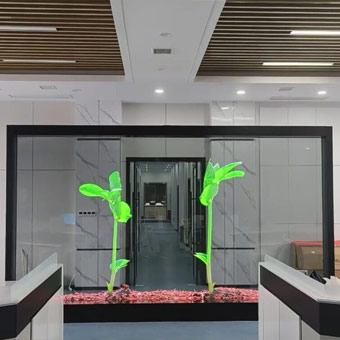 Transparente dynamische LED-Anzeige