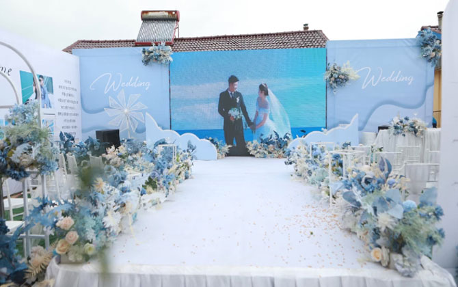 Noleggio di pareti LED per matrimoni