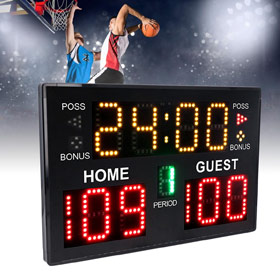 Tabelloni segnapunti Fair Play Basketball Design estetico