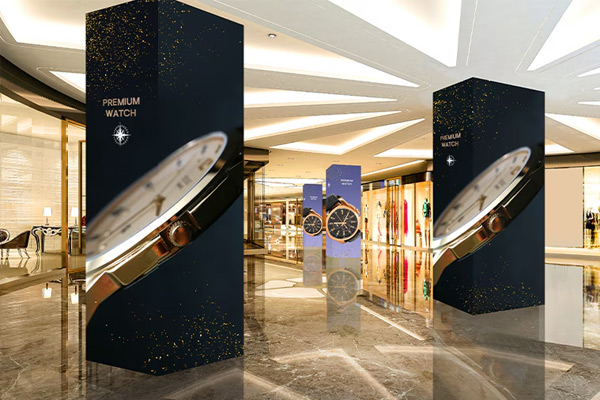Outdoor LED interno em shopping