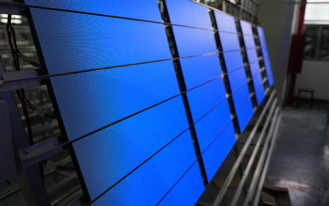 매장용 LED 디스플레이 보드 테스트