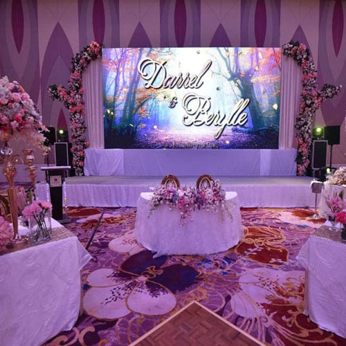 Display LED per matrimonio