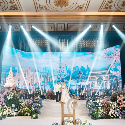 Parete a LED per matrimoni