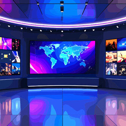 4K-LED-Bildschirm-TV-Sender-Vitrine-Show