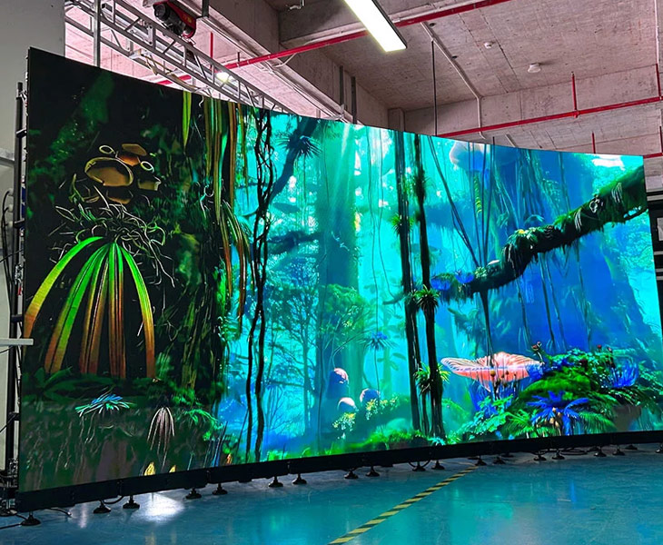 4K-LED-Bildschirm mit wunderschöner Landschaft