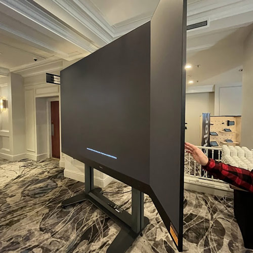 Boîtier d'installation pliable pour écran LED tout-en-un