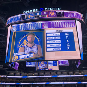 Arena Scoreboard Of Corporate Lobby Center