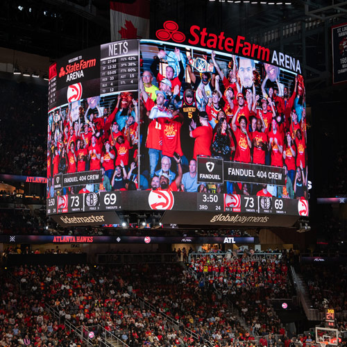Arena Scoreboard Of Stadium Scoreboard Case Show