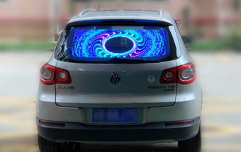 Pantalla LED para ventana de automóvil
