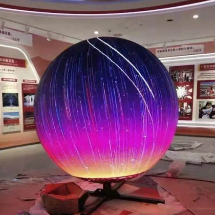 Cartelera LED creativa de esferas
