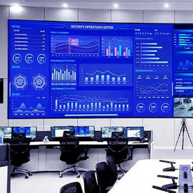 Affichage LED à pas fin du centre de sécurité