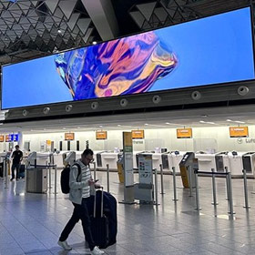 Affichage LED à pas fin des pôles de transport