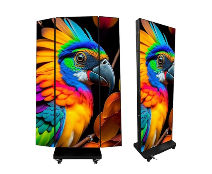 Faltbare LED-Poster zur Gruppierung und Multi-Screen-Anzeige