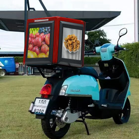 食品配送箱LED顯示器帶來額外收入