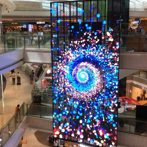 Grille LED Display Shopping Mall Hall Case Show