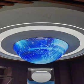 Schermi LED emisferici nei bar