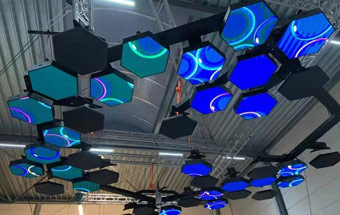 Display LED esagonale