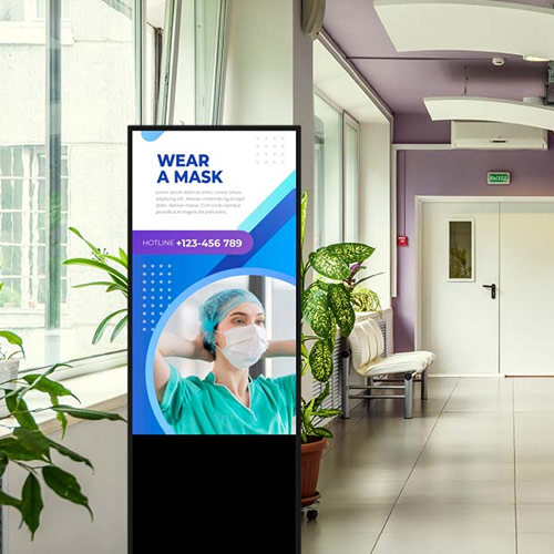 Painel de LED para hospital na porta da mesa cirúrgica