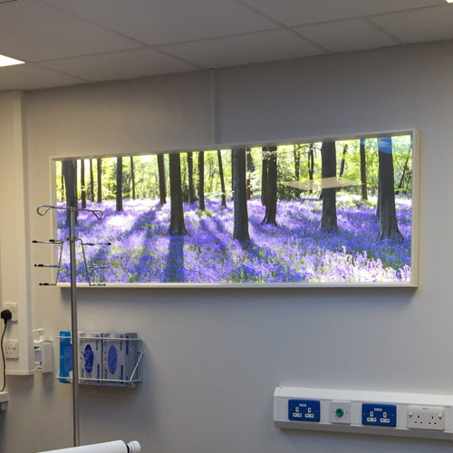 Vitrine de LED para hospital