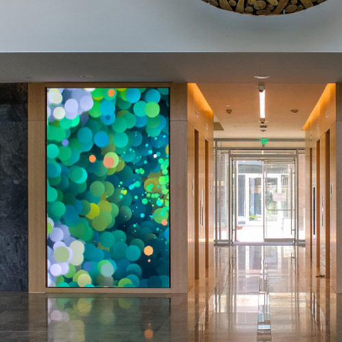 Hotel LED Display Corridor Display Case Show