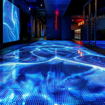 Display LED interattivo da pavimento