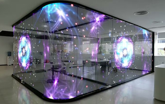 LED Holographic Invisible Transparent Screen