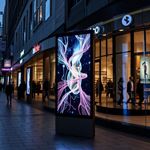 Totem LED sulla strada Case Show