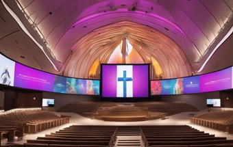 Videowall LED per chiesa