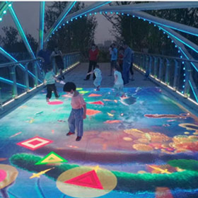 Schermo LED da pavimento per esterni di punti panoramici