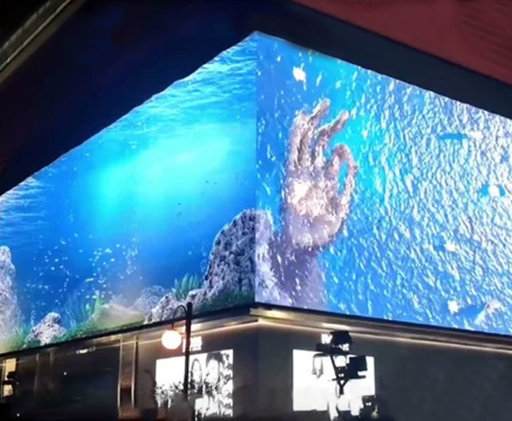 Sualtı Ekranlarının Dik Açılı LED Ekranları