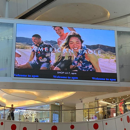 Vitrine de LED para Shopping Center