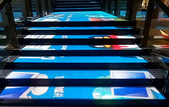 Display LED para escada