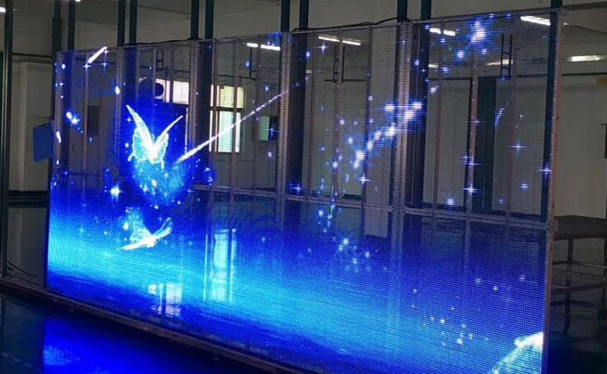 Pantallas LED transparentes de transparencia