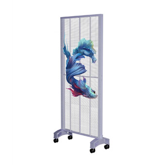 Affiche LED transparente