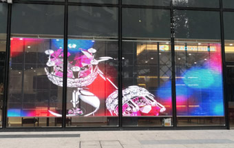Pared LED transparente