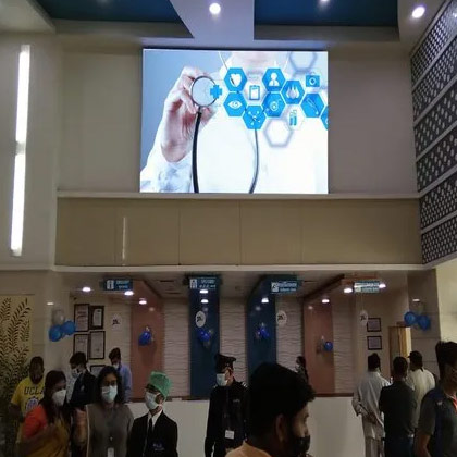 Displays LED hospitalares de parede