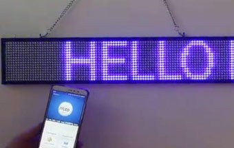 WiFi-LED-Schild