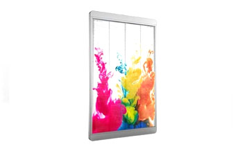 Transparentes LED-Poster