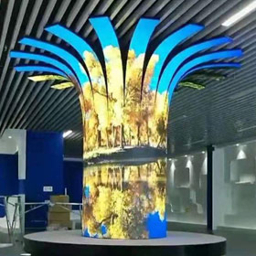Display LED dell'albero della saggezza nel museo