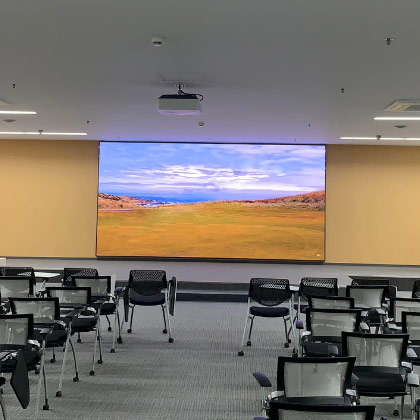 Painel de LED suspenso para sala de reuniões