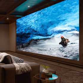 Tela LED para Home Theater